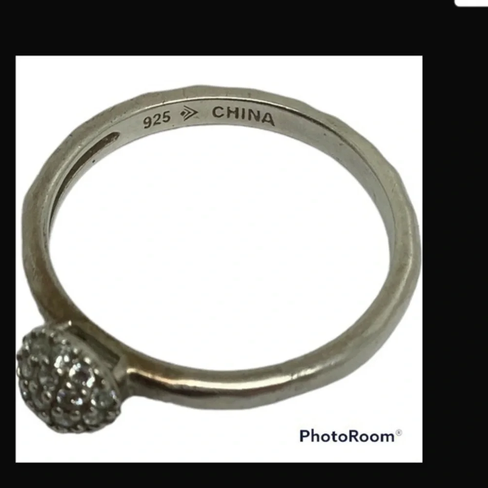 Silpada sterling silver CZ ring